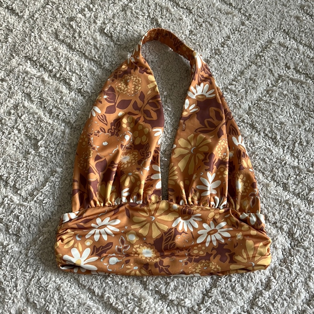 princess polly retro floral halter top